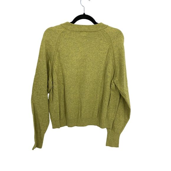 A New Day Sweater Womens Size Medium Heathered Green Crew Neck Long Sleeve - Picture 5 of 5